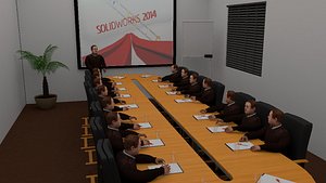 3d meeting room
