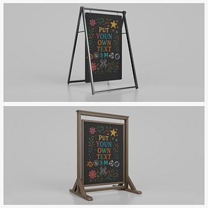 Customizable Swinging Chalkboard Signs