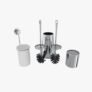 toilet brushes 3d c4d