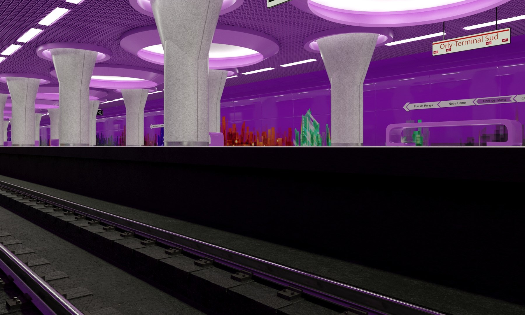 Subway Station 3D Model - TurboSquid 1445618