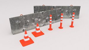 3D model street sign construction
