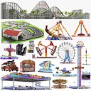 Largest Updated  Amusement Park Rides Collection