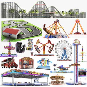 Largest Updated Amusement Park Rides Collection
