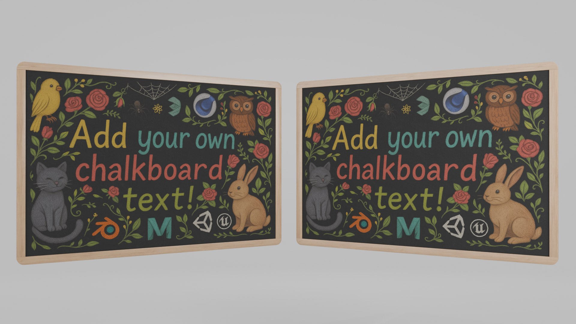 3D Artisan Market Display Collection - Customizable Chalkboards model https://p.turbosquid.com/ts-thumb/ut/q9hYFs/vV/c5/png/1747673386/1920x1080/fit_q87/568b5a7123285d79ef51c9387190aab39452435a/c5.jpg