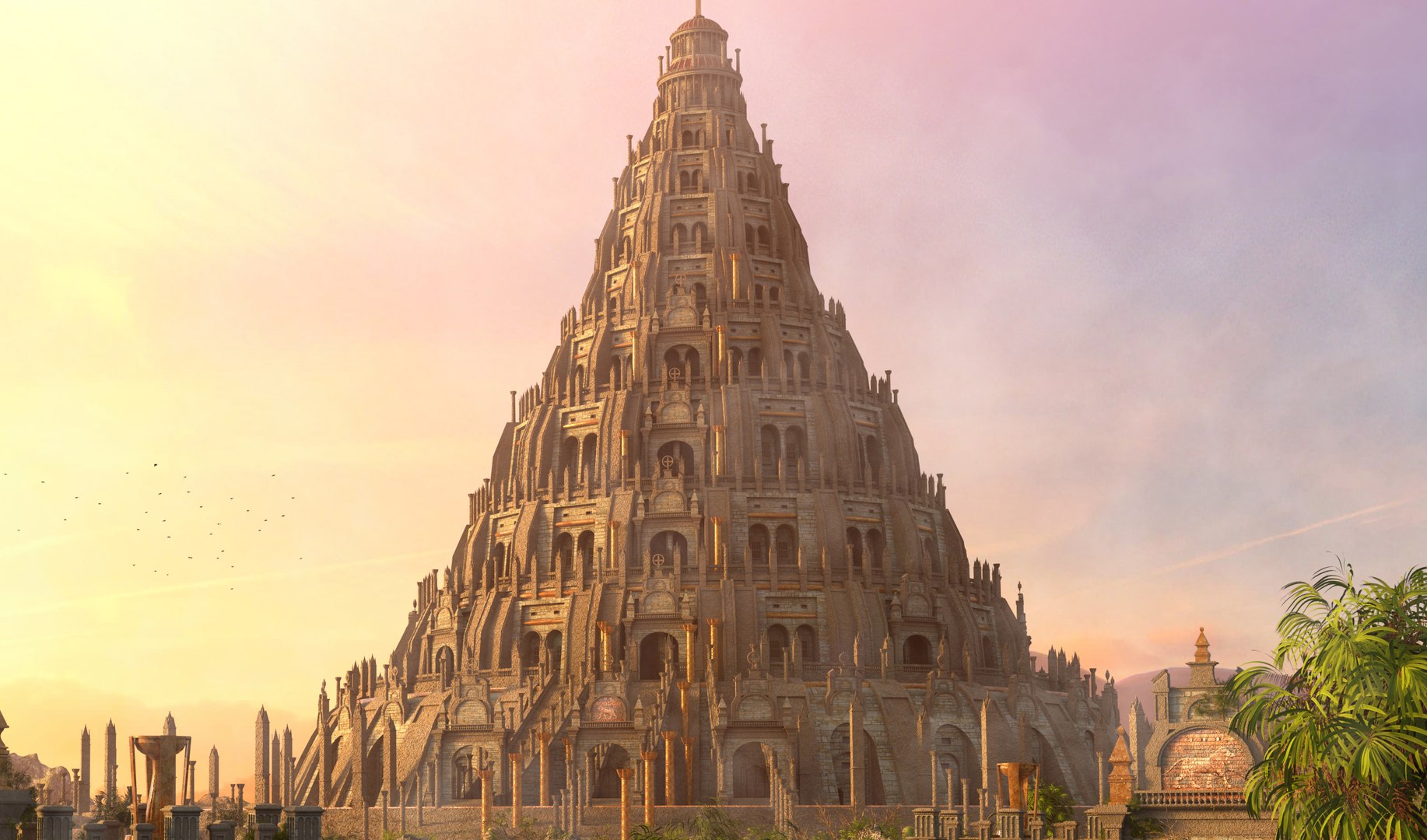 Tower Of Babel Environment Model - TurboSquid 2237289