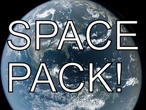 Sci - Fi - Space Pack - Earth, Sun, Mars, Asteroid Scenes