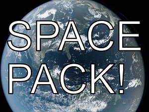 Sci - Fi - Space Pack - Earth, Sun, Mars, Asteroid Scenes