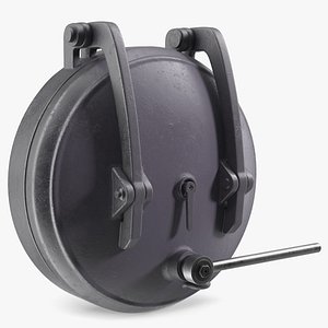 Round Steel Pressure Door Gray 3D model