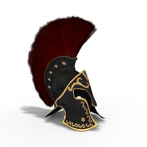ancient greek helmet 3D model