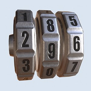 3d model wheel numbers realtime