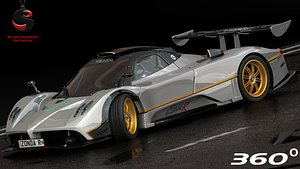 pagani zonda r 2010 3d model