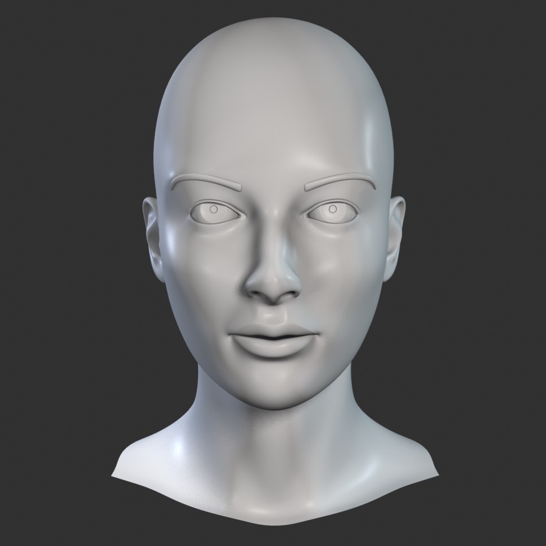 woman head 3d model