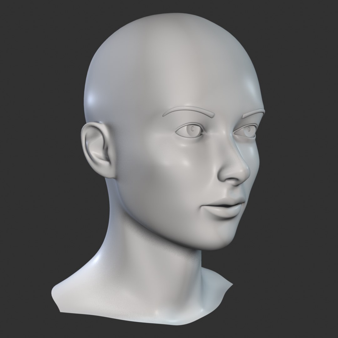 woman head 3d model