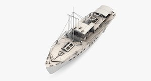 passenger boat 3D model