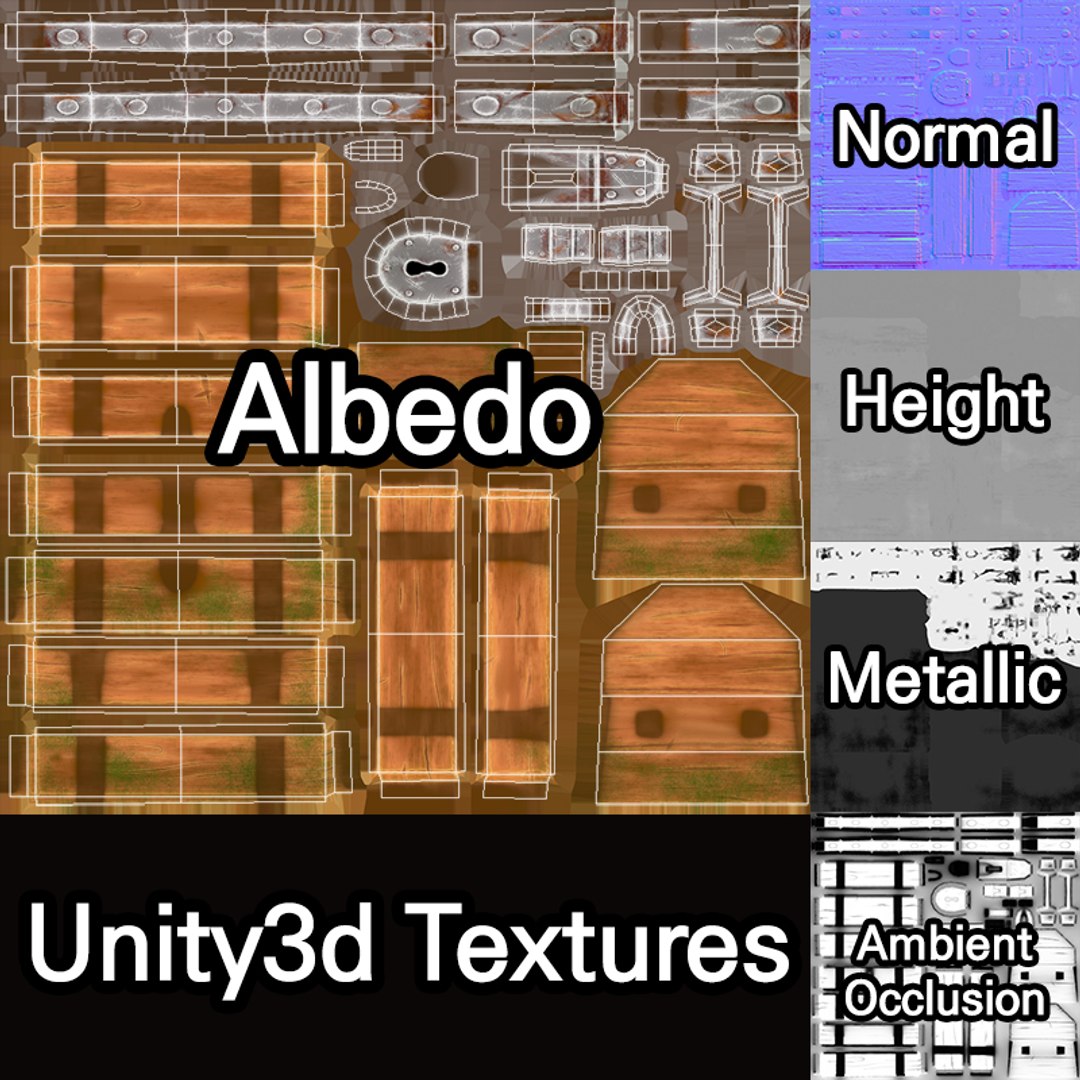 Wooden chest 3D model - TurboSquid 1641006