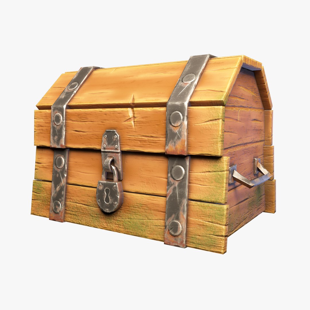 Wooden chest 3D model - TurboSquid 1641006