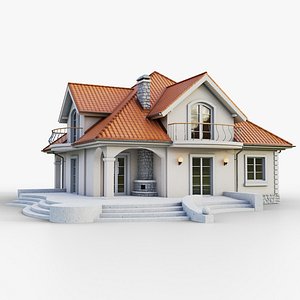 gameready cottage 5 house 3D model