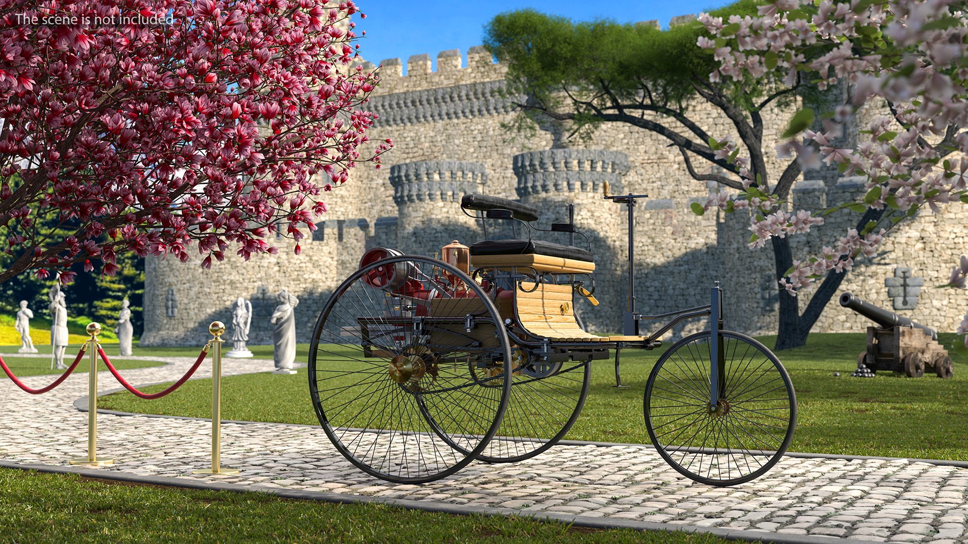 Benz Patent Motorwagen 3D model preview