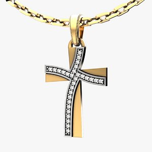 Fashion Holy Cross necklace P20 3D print model