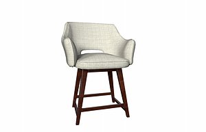 3D rivet malida mid-century modern