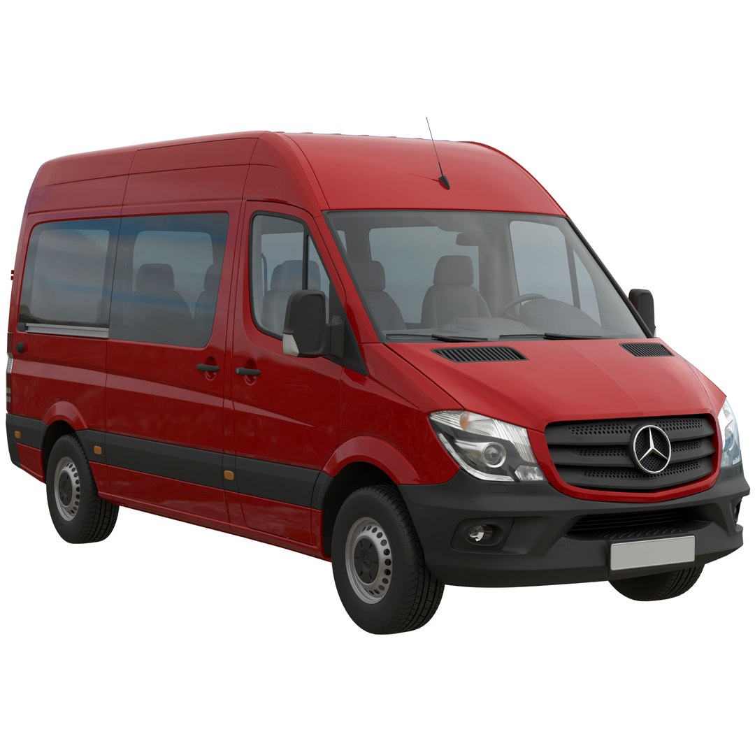 Mercedes-Benz Sprinter Minibus L2H2 3D Model - TurboSquid 1909371
