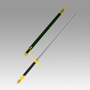 Shirayukihime Zen Wisutaria sword Cosplay Weapon Prop