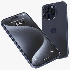 Apple IPhone 15 Pro Blue Titanium