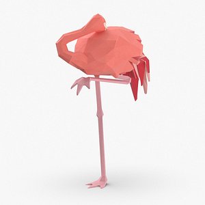 3D flamingo---sleeping