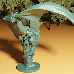 dragons broken tree 3D model