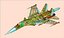 Model zespołu bryłowego samolotu Suchoj Su-34