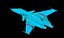 Model zespołu bryłowego samolotu Suchoj Su-34