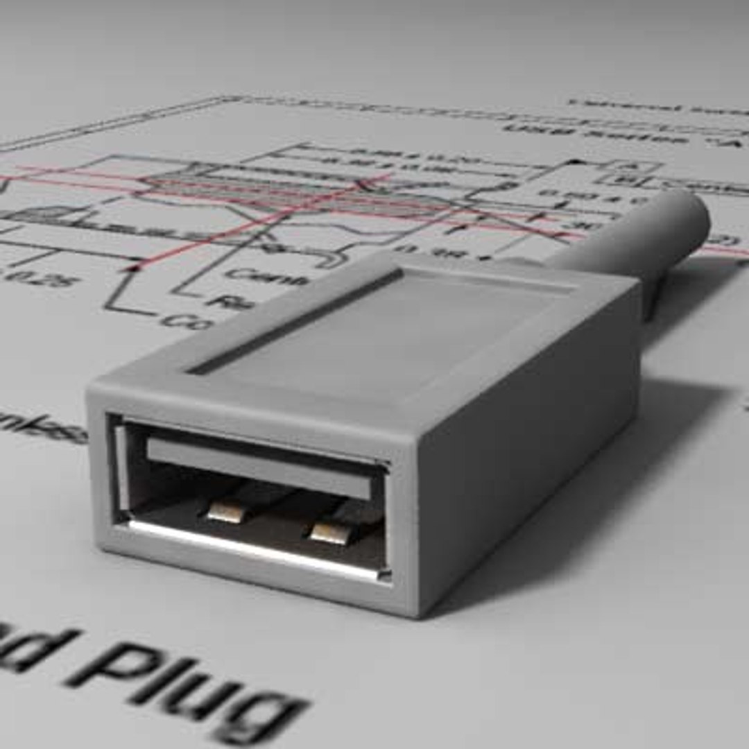 3d Model Usb Connector