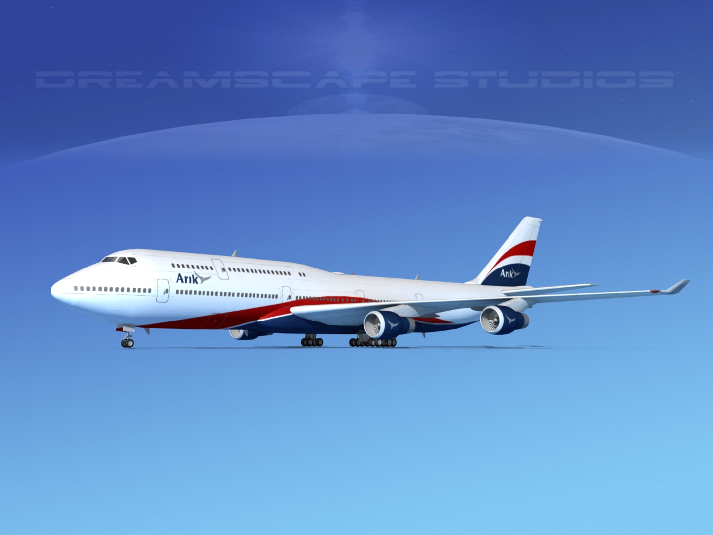 3d boeing 747 747-8 747-8i
