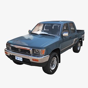 Toyota Hilux 4 door pickup 3D model