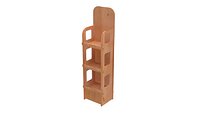 Wooden Floor Display Stand 3 Shelves Retail