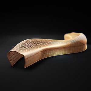 3d max steam-bent-wooden-sculptural-seats