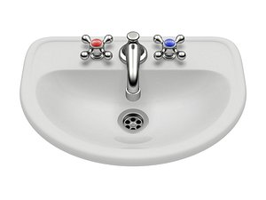 3D retro sink wash