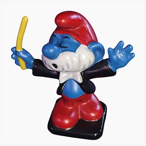3D Conductor Papa Smurf model