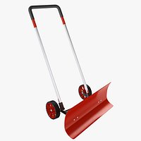 Snow Shovel with Wheels 03