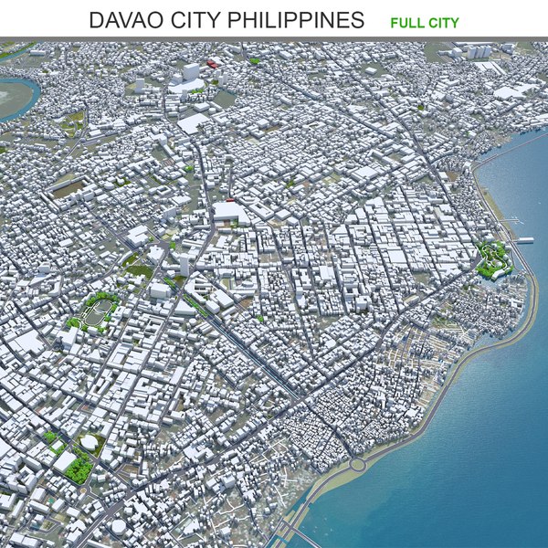 3D модель Davao City Philippines TurboSquid 2085969