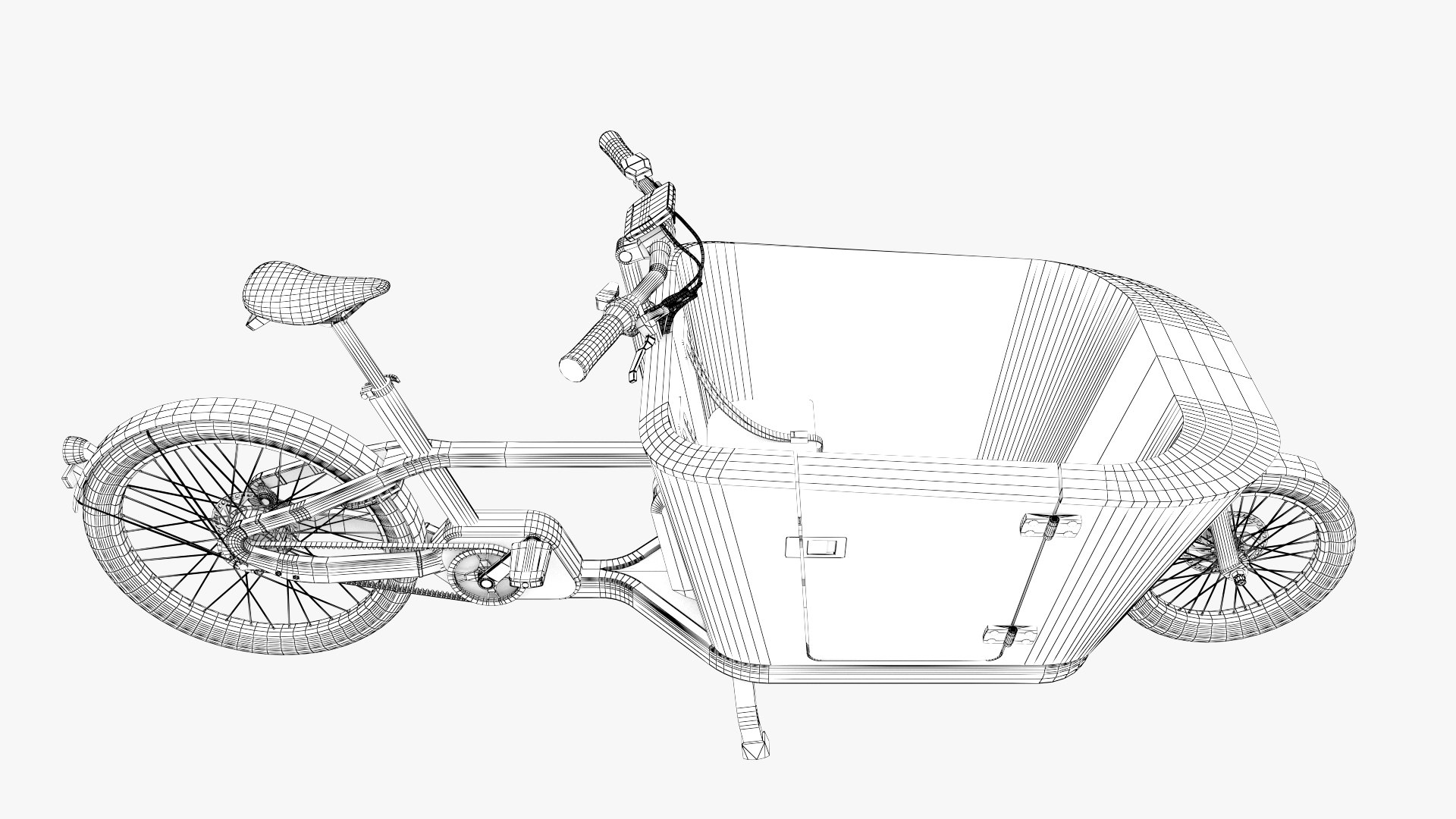 Carqon Cargo Bike 3D TurboSquid 1860994