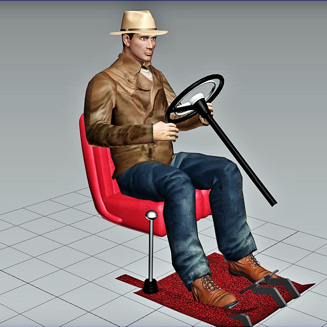 Driver Man Style 30s 3D Model - TurboSquid 1159049