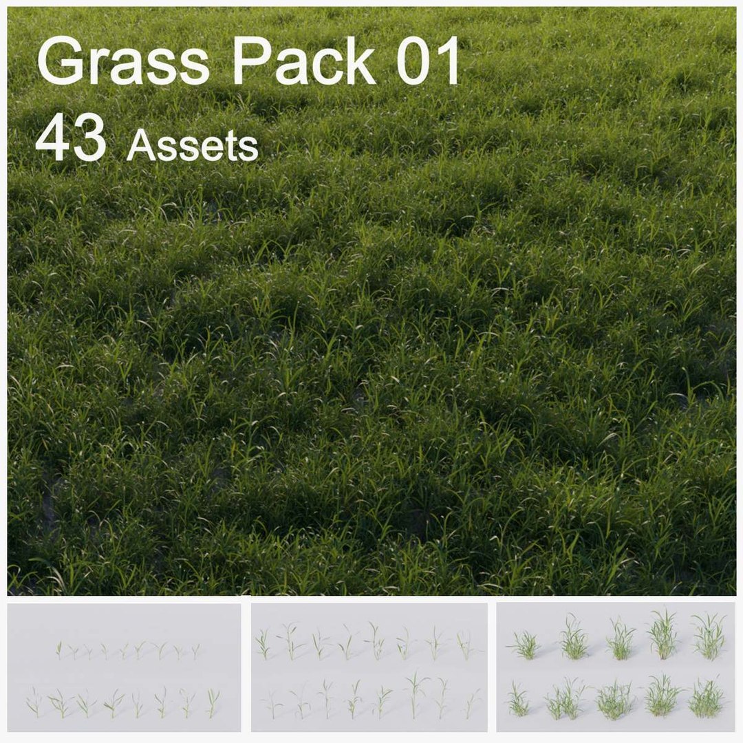 3D Model Grass Vol01 - TurboSquid 1566184