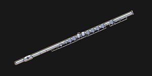 Metal Flute 3D model 3D