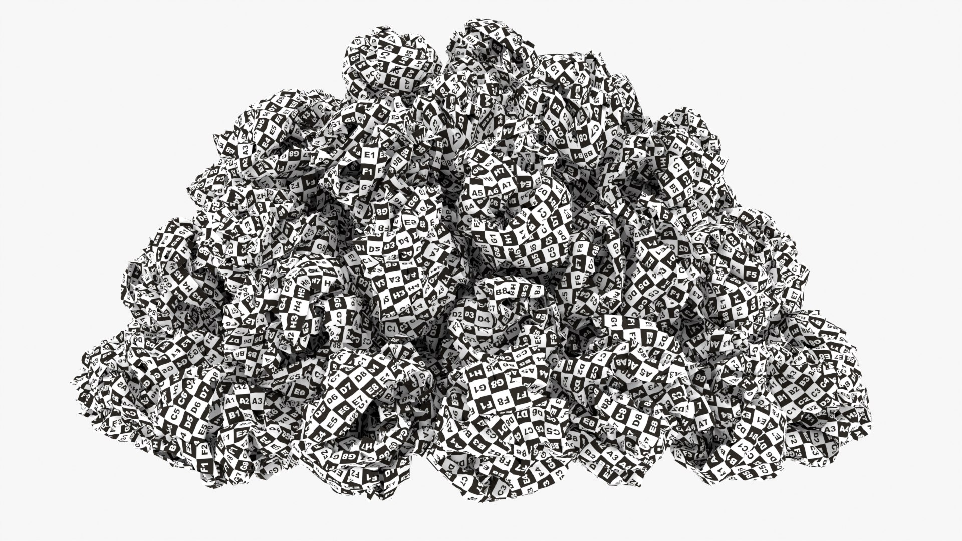 3D Crumpled Paper Pile 4 - TurboSquid 1942724