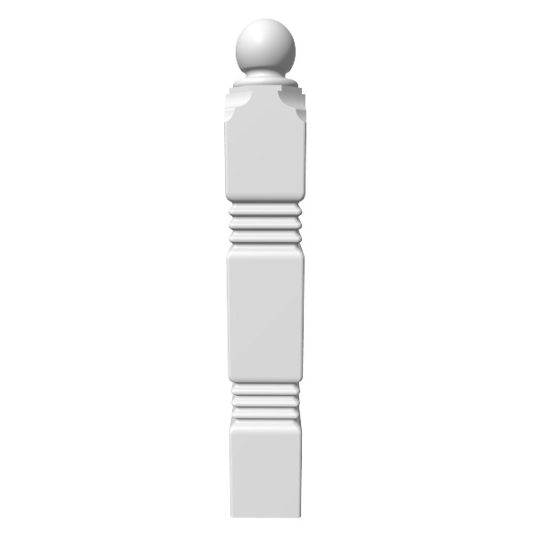 Decorative Porch Post 3d Model