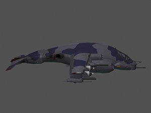 HARM High Speed Attack Aircraft Game Ready Model