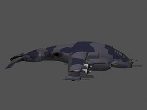 HARM High Speed Attack Aircraft Game Ready Model