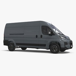 3D Medium Duty Cargo Van Simplified model