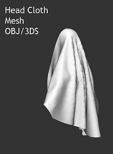 3d 3ds head cloth fabric